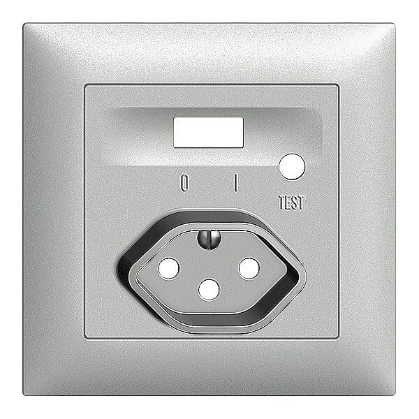 Kit frontal EDIZIOdue pour prise FI silver