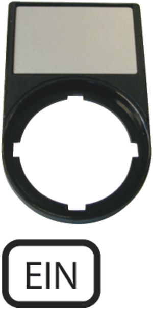 Schilderträger ETN RMQ Ein schwarz