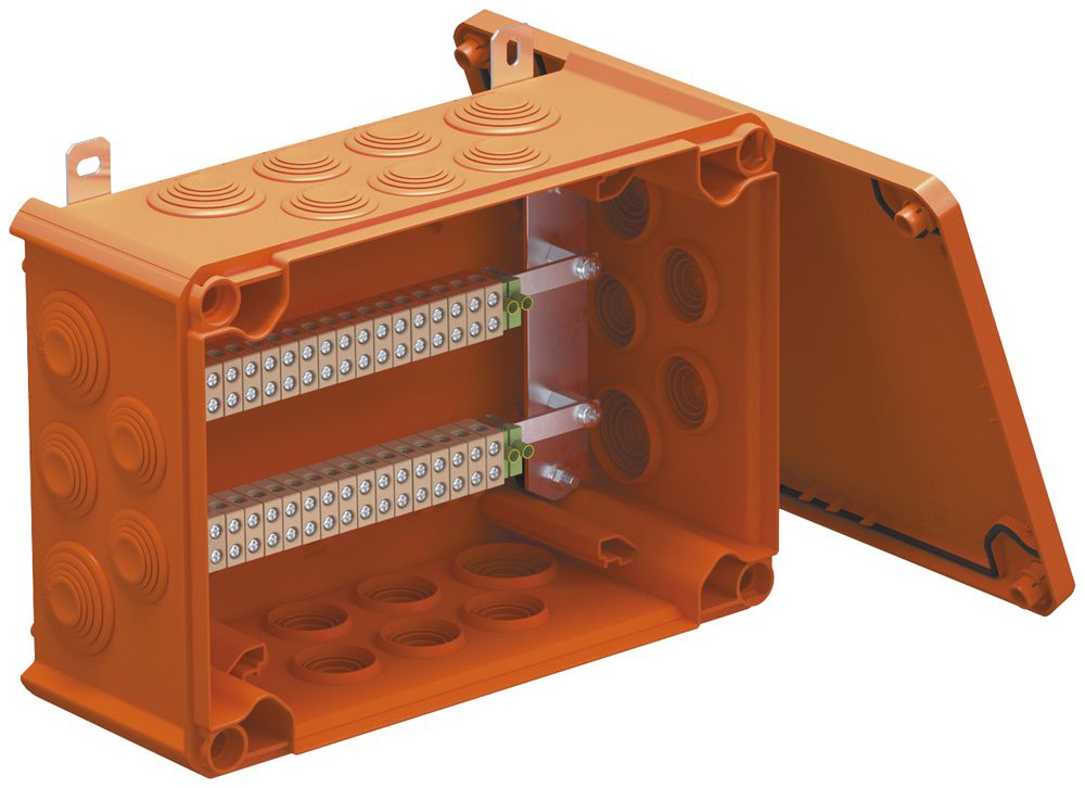 Boîte de dérivation Bettermann E30-E90 informatique 32×4mm² 285×201×120mm or