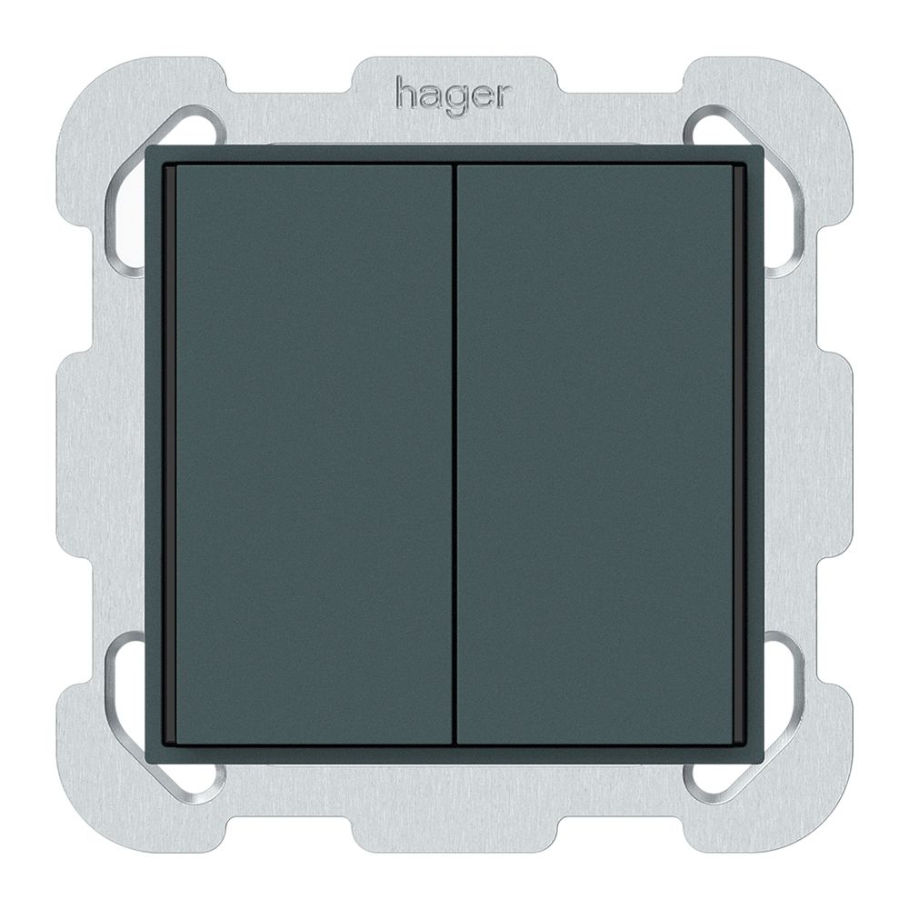 Poussoir KNX ENC KAL 2×touches 4×points actionnables LED anthracite