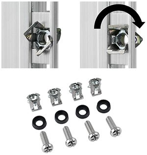 Befestigungsgarnitur 19" Minkels Easy, 25 Stk.