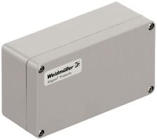 Gehäuse Polyester Weidmüller POK 160×75×56mm glasfaserverstärkt silbergrau