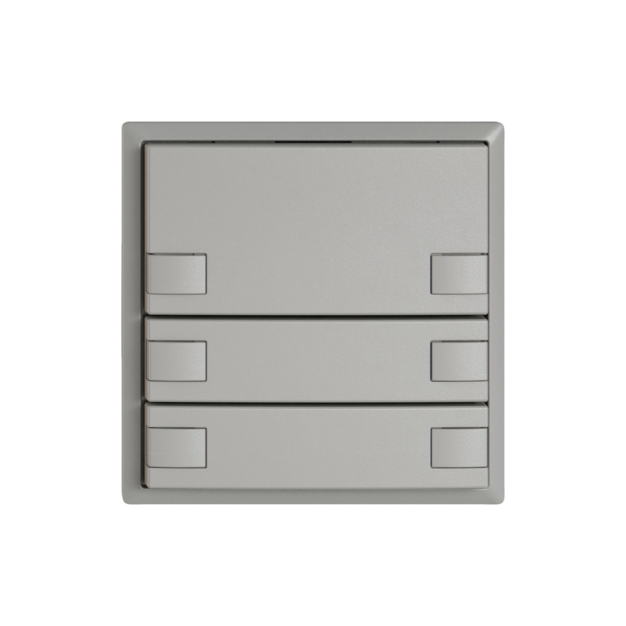 Pulsante KNX RGB EDIZIO.liv SNAPFIX® sensore temp.s.LED 6× com.1T grc