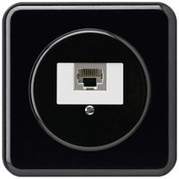 UP-Anschlussdose basico 1×RJ45s schwarz