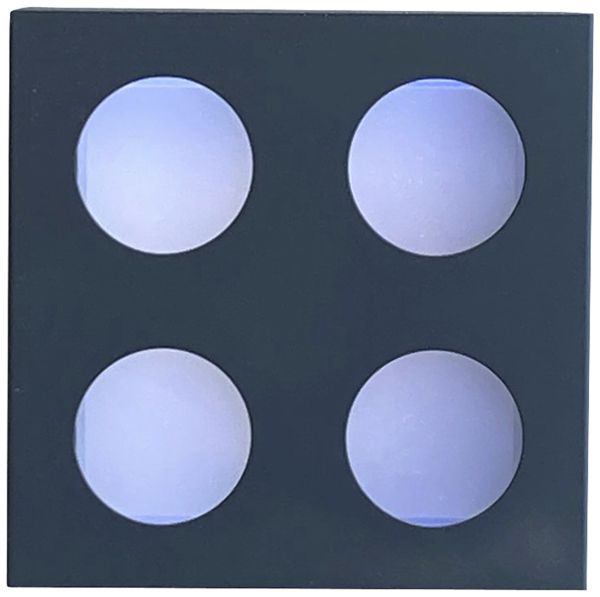Applique LED Z-Licht Cube O 4.5W 500lm 3000K IP65 115×115mm anthracite
