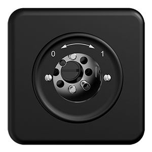 Contatto rotativo INC 0<-->1 STANDARDdue nero per serrat.s.cil.