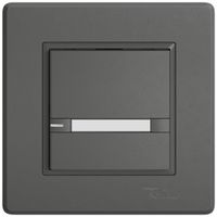 UP-KNX-Taster RGB EDIZIO.liv SNAPFIX® Temperaturfüh.RGB-LED Pap.1×T 2-Tbed.dgu