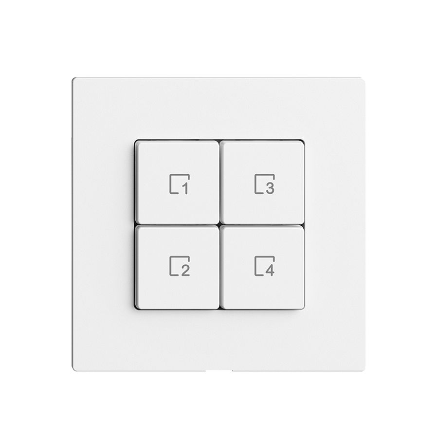 Comando per pulsante scena 4 scene/4T Edue Wiser bianco