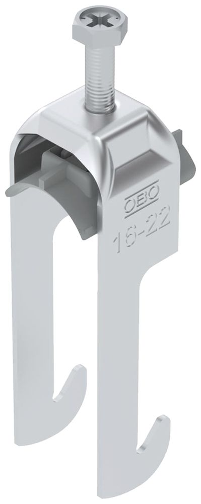 Fixation rapide BET 2056 pied à W matière synthétique 16…22mm 1×câble aluminium