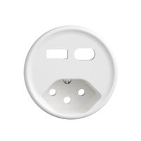 Kit de montage Feller STANDARDdue pour prise USB type A+C + type 13 blanc