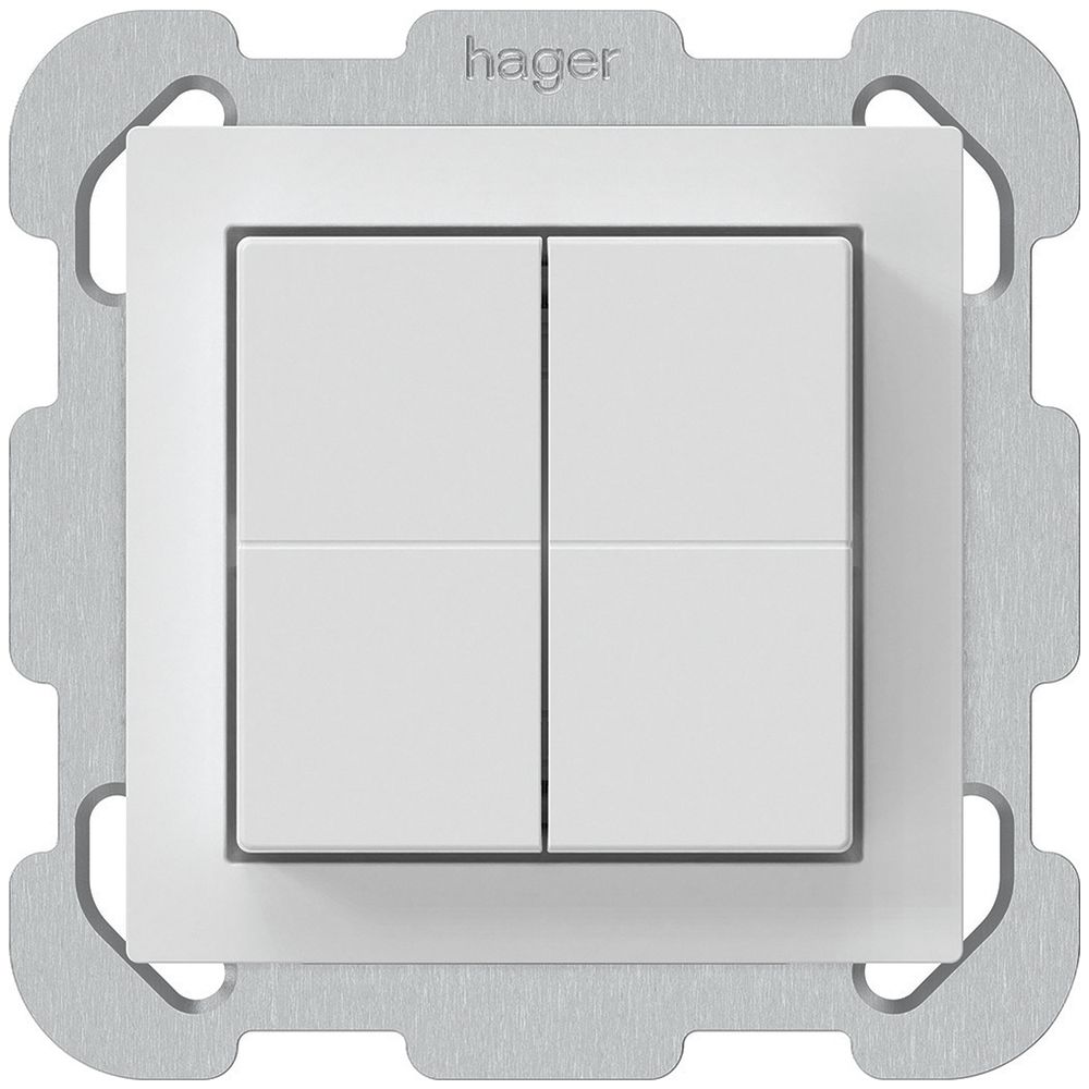 Funktaster Friends of Hue KAL, 4×, 77×77mm, weiss