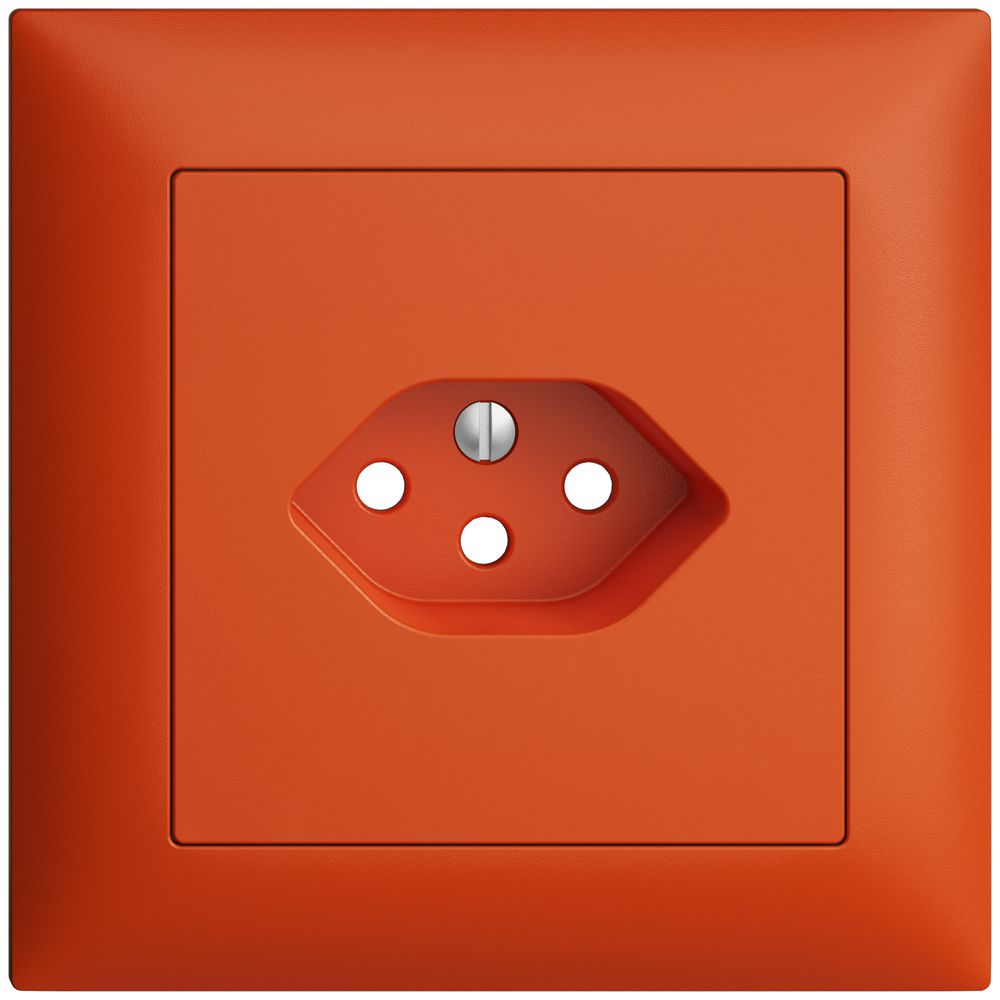 Kit frontal ENC EDIZIOdue orange 88×88mm 1×T13A