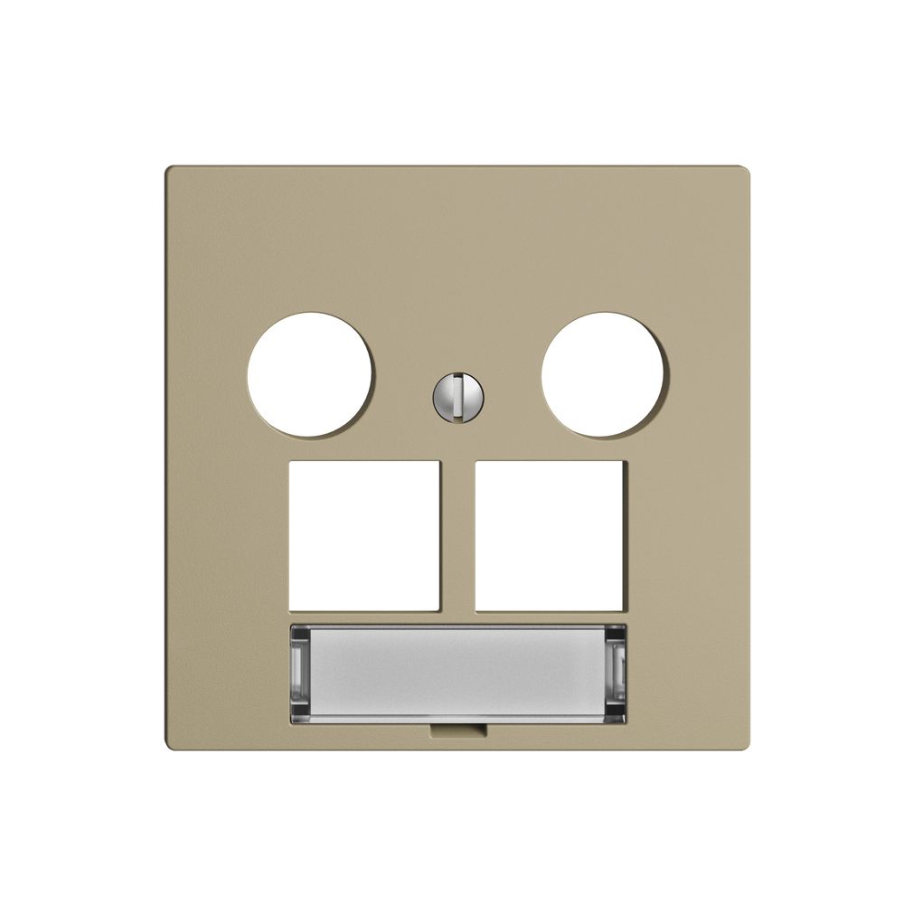 Kit de recouvrement Edue F, p.prise multimédia EASYNET, p.2×RJ45 S-One, sand