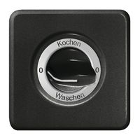 Kit front. 0-Kochen-0-Waschen per interr.rotativo nero