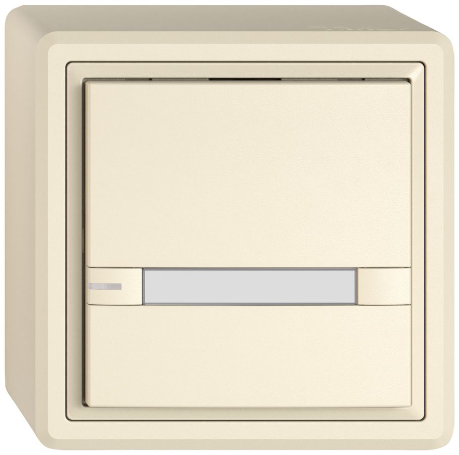 AP-KNX-Taster RGB EDIZIO.liv SNAPFIX® Temperaturfüh.RGB-LED Pap.1×T 2-Tbed.cr