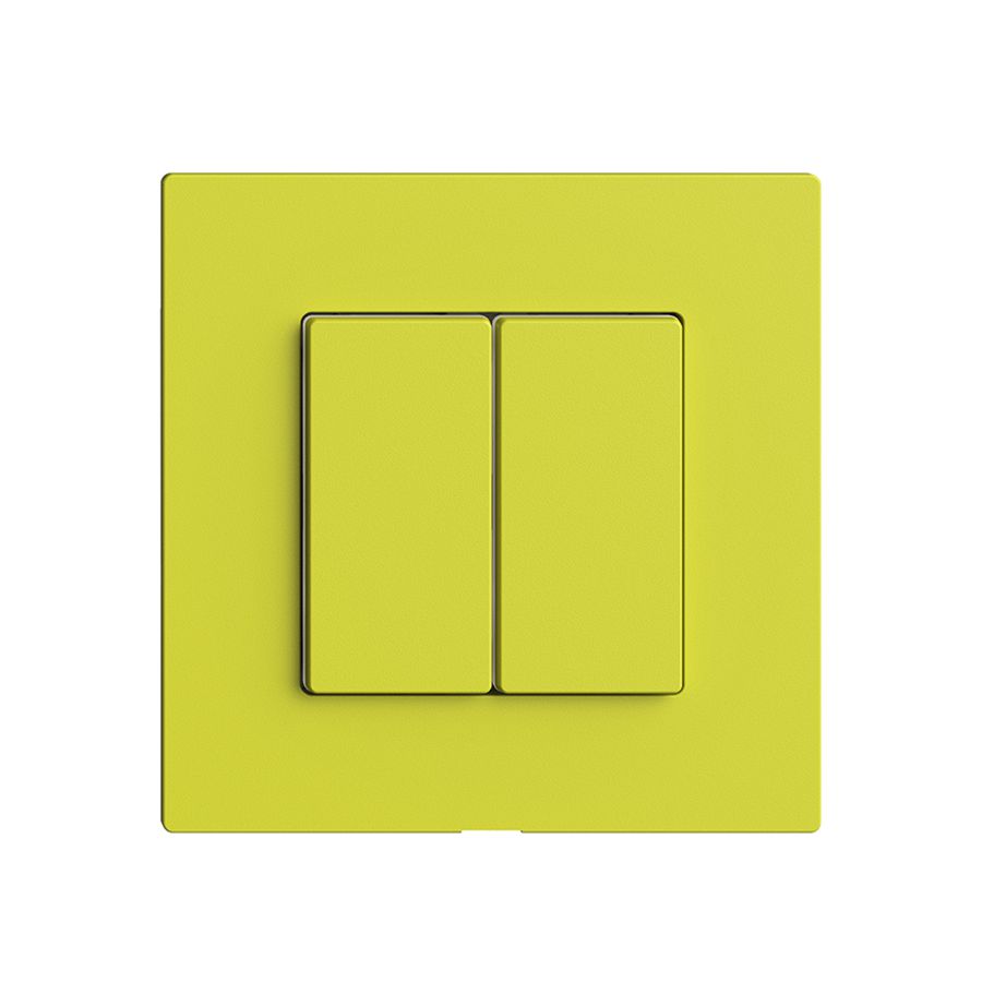 Bedienaufsatz zu Druckschalter 2K/2T Edue Wiser lemon