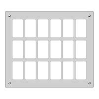 Montageplatte FH FLF 3×6 schwarz