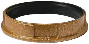 Schraubring Elektrogros E27 Kunststoff 47×9mm Gold