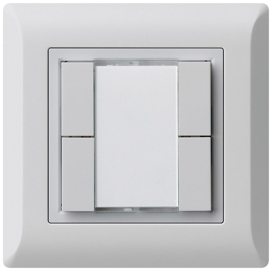 UP-Universaltaster 4×kallysto.line ohne LED hellgrau