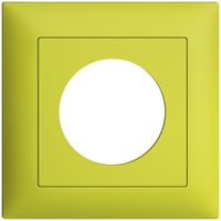 UP-Frontset EDIZIOdue lemon 88×88mm mit Bohrung 43mm