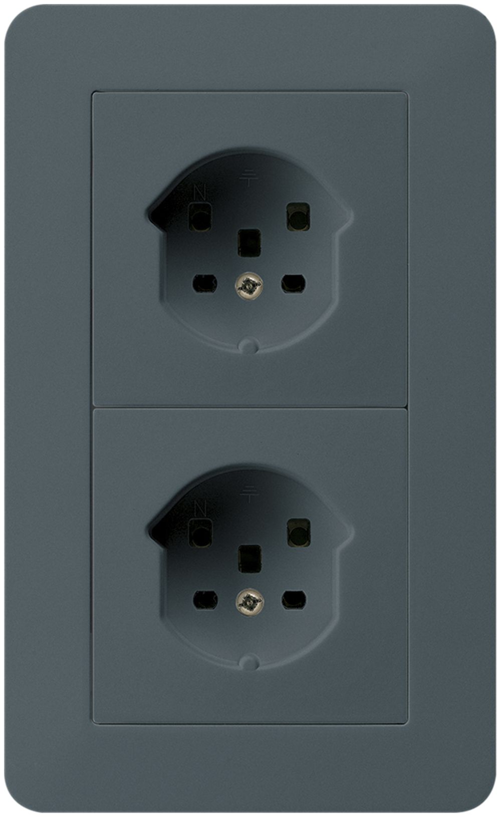 Combi ENC 2×1 HA kallysto.trend 2×type 25 avec bornes enfichables anthracite