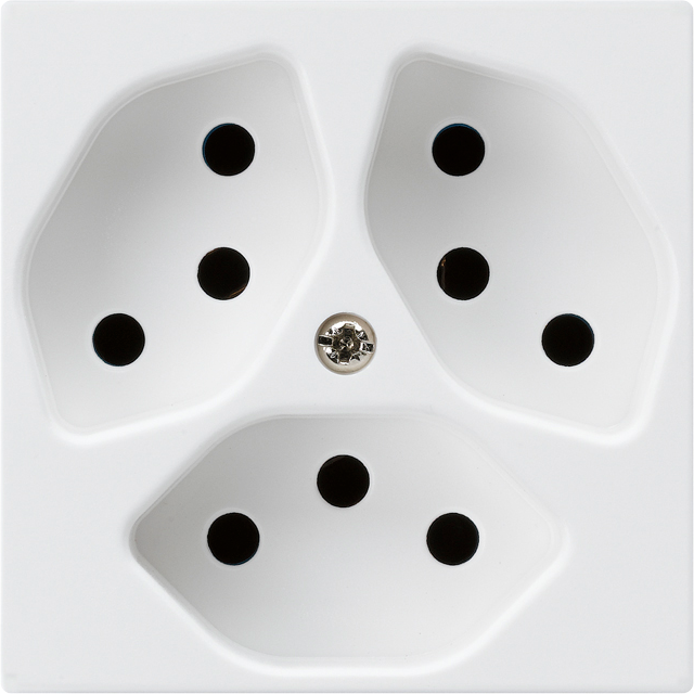 UP-Steckdose kallysto 3×T13 weiss