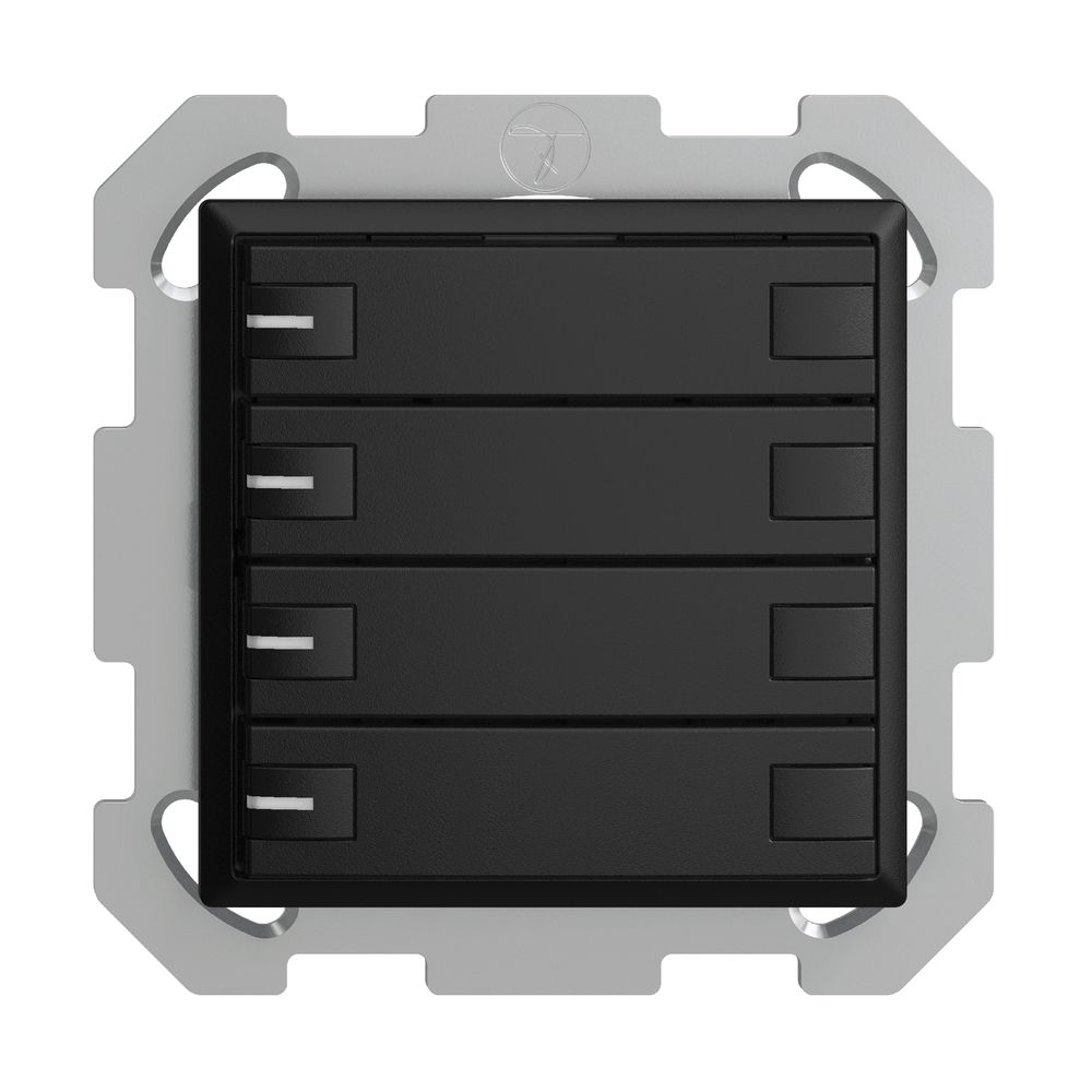 Poussoir KNX RGB ENC EDUE, 250mW, a.LED RGB, 4×poussoir, comm.2×touches, no