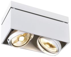 Deckenleuchte SLV KARDAMOD SURFACE, 2×GU10 75W eckig IP20 weiss