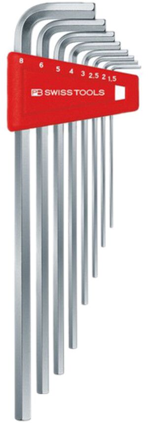 Jeux de clés mâles coudées PB 211 H-10 1.5, 2, 2.5, 3, 4, 5, 6, 8, 10