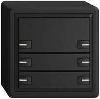 AP-KNX-Taster RGB EDIZIO.liv SNAPFIX® Temperaturfüh.RGB-LED 6×T 1-Tbed.sz