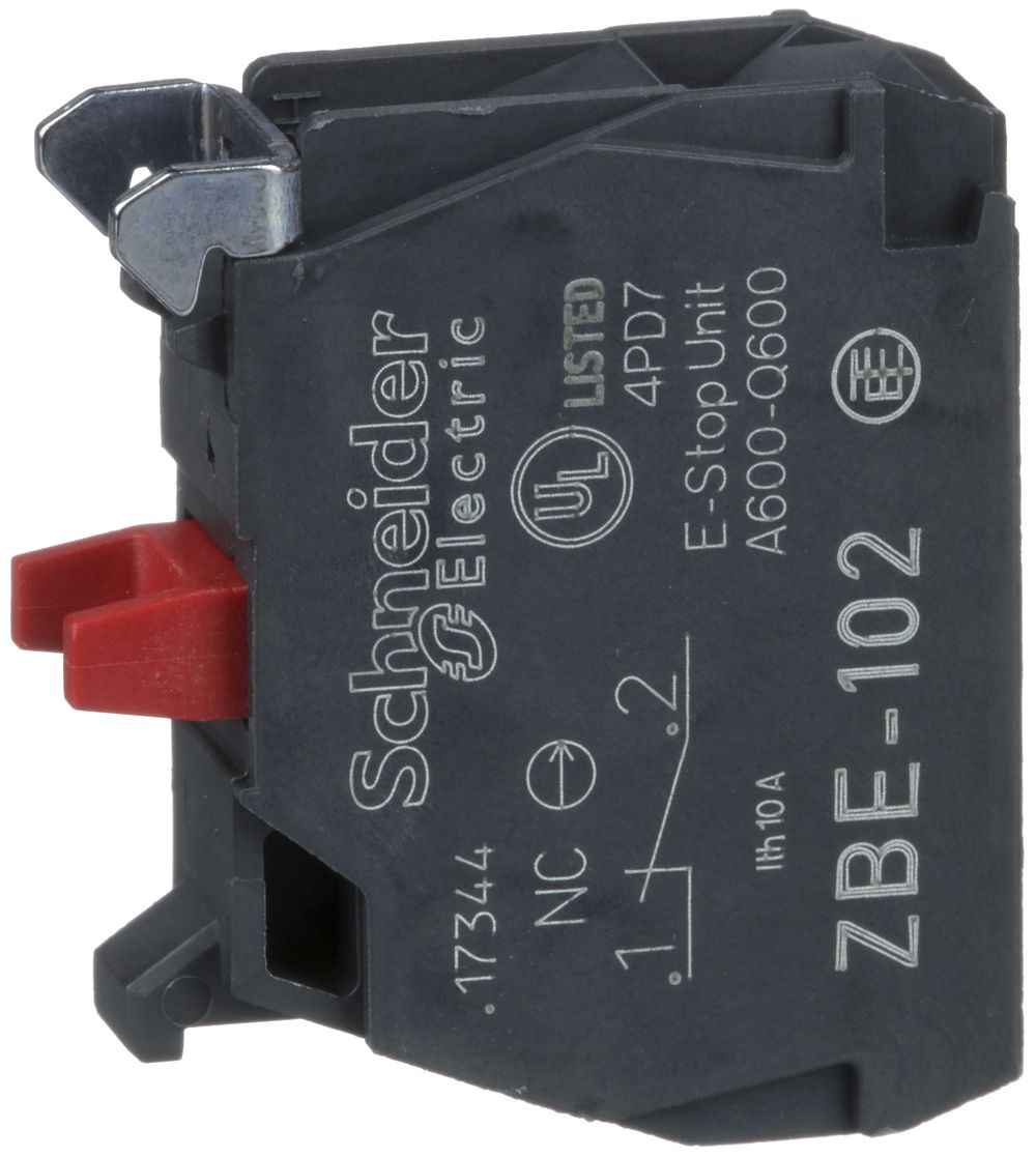 Élément de contact Schneider Electric 1O sans emb.d. fix pour ZB4 ZB5