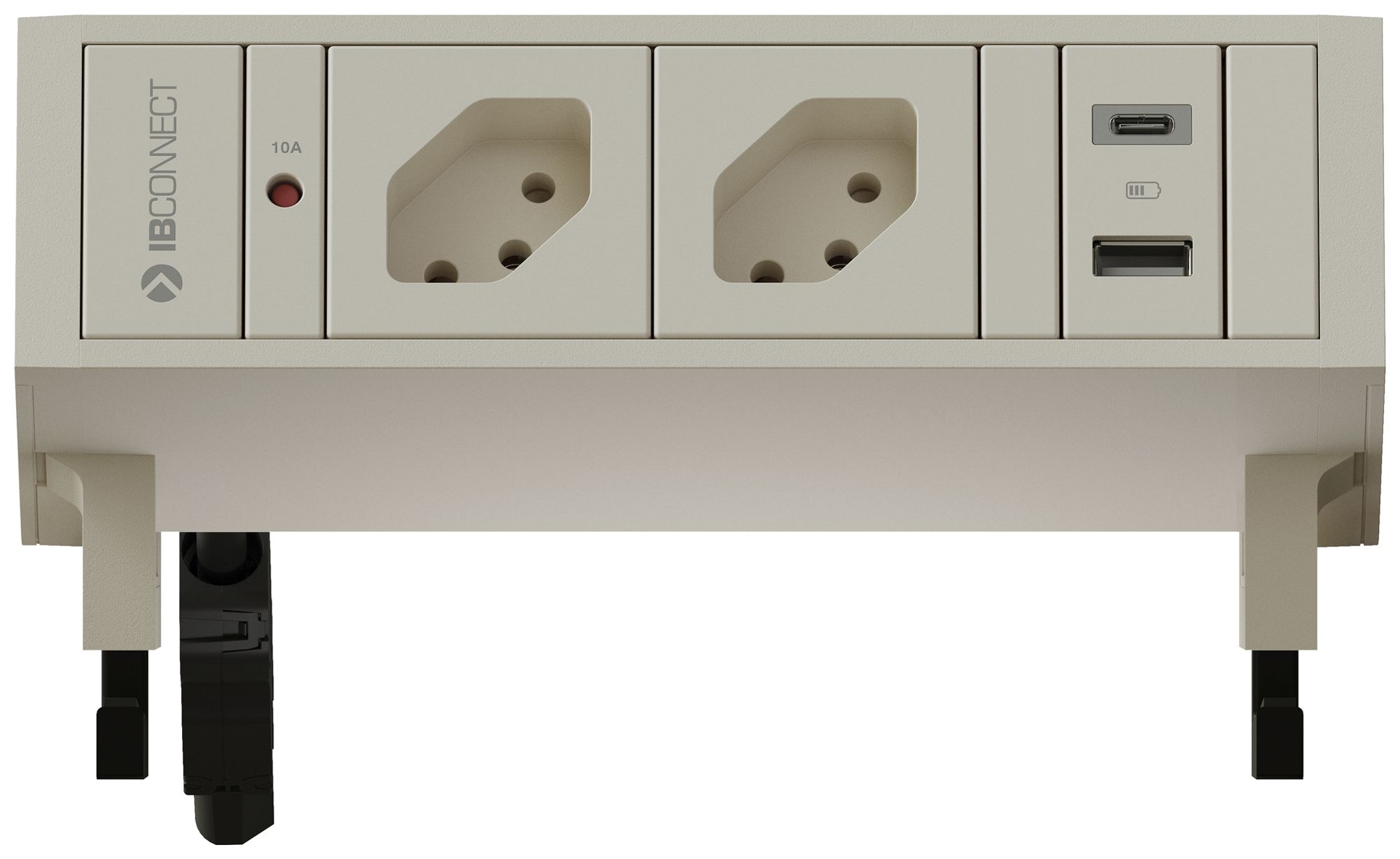 Prise multiple MH SUPRA 2×T13 2×USB-A/C 10/15W 0.3m blanc