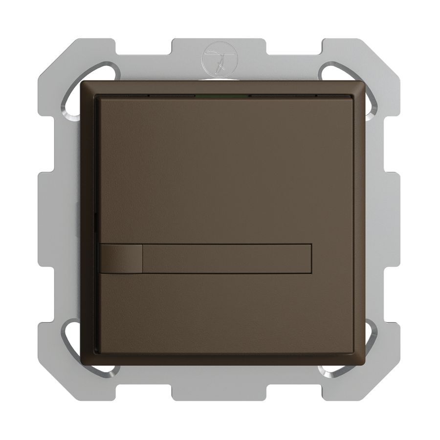 Poussoir KNX RGB ENC EDUE, 250mW, s.LED, a.papier, 1×poussoir, 1×touche, cof