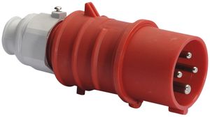 Fiche mobile CEE Bals 4P 32A 400V 6h rouge IP44 nic.QC.TE-Plus