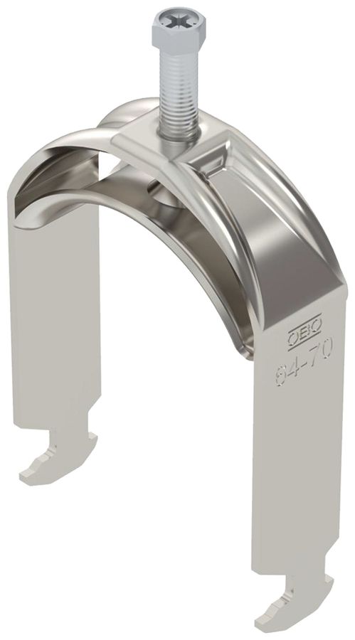 Fixation rapide BET 2056 pied à H métal 64…70mm 1×câble A2 1.4301