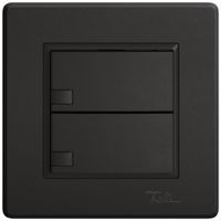 Pulsante universale INC EDIZIO.liv UNI SNAPFIX® s.LED 2× com.1T ne