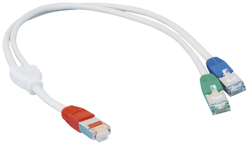 Câble patch Hager HMS Y TEL/LAN 1m gris