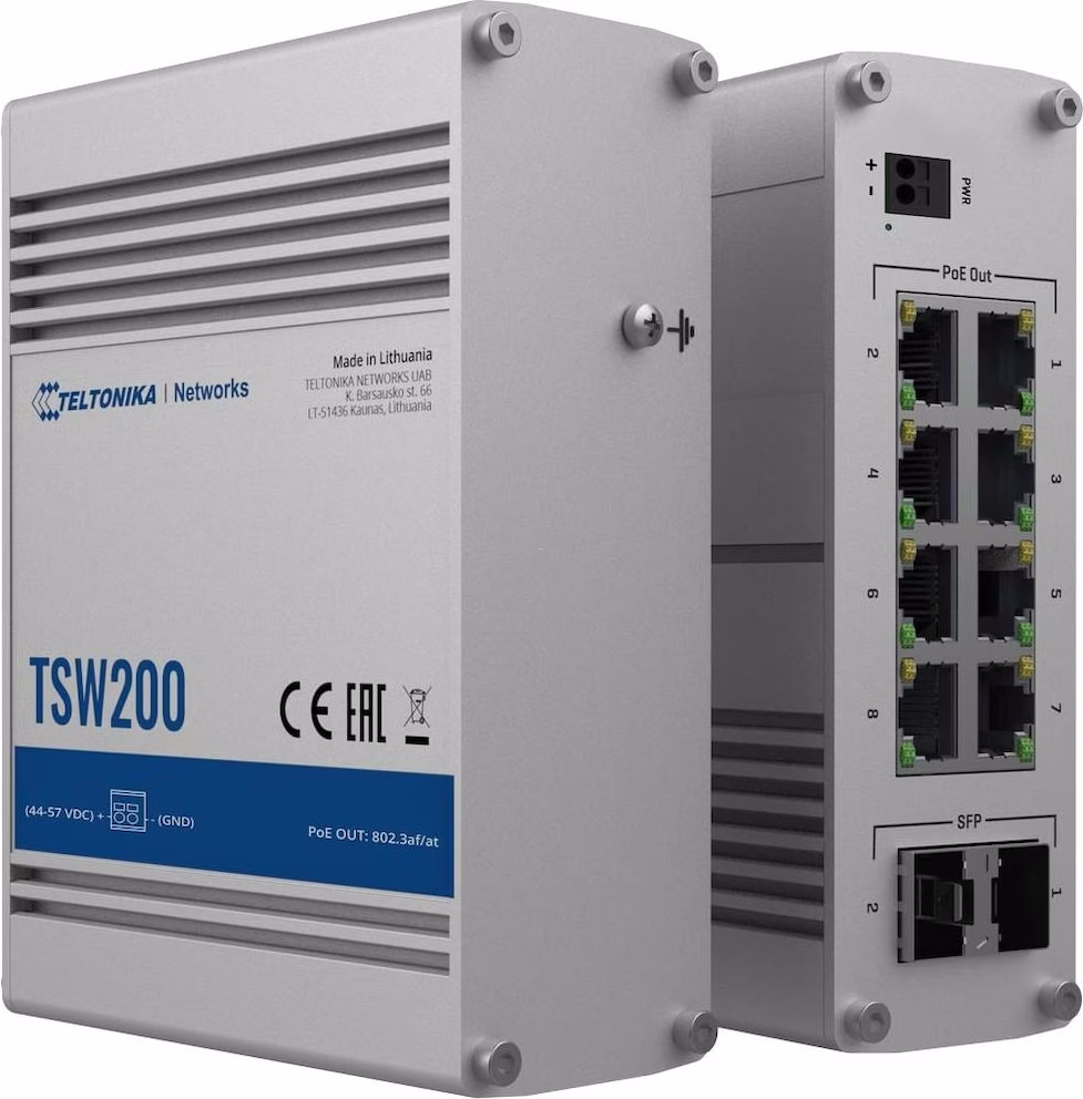 Teltonika TSW200 POE+ GB-Ethernet Switch