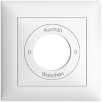 Frontset 0-Kochen-0-Waschen EDIZIOdue 88×88mm weiss