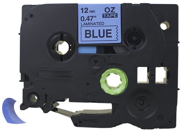 Cassetta nastro compatibile con OZE-531, 12mm×8m, blu/nero