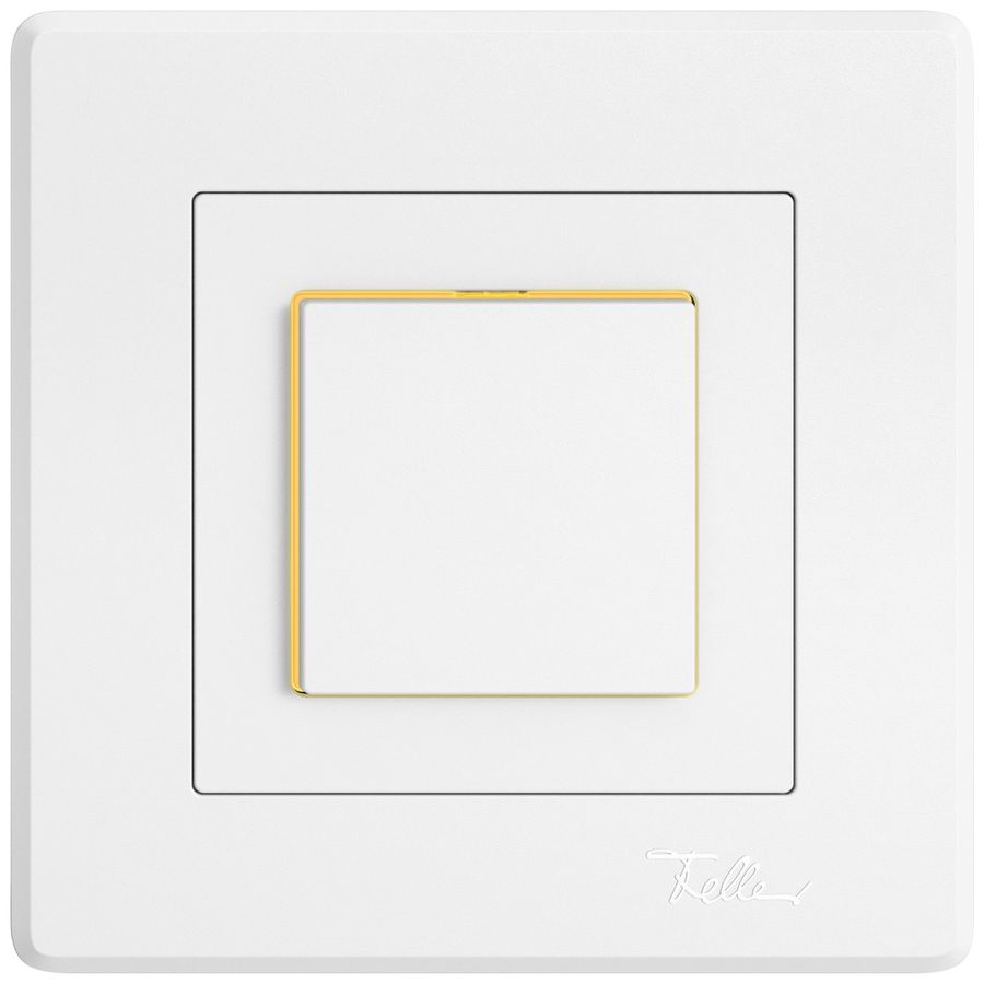 Poussoir ENC EDIZIO.liv SNAPFIX® ARL/1P éclairage latéral jaune bc