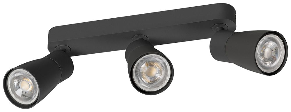 Spot SLV PURI 2.0 Dome CW GU10 3×6W REG 258×42×138mm nero