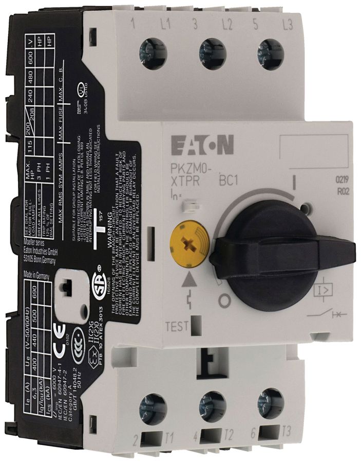 Disgiuntore trasformatore Eaton PKZM0-12-T 3P 8…12A 224A raccordo a vite