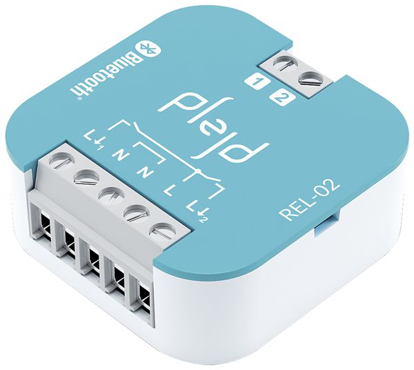Attuatore-commutatore RF INS Plejd REL-02, 2-canali 1P, 230V/16A, Bluetooth
