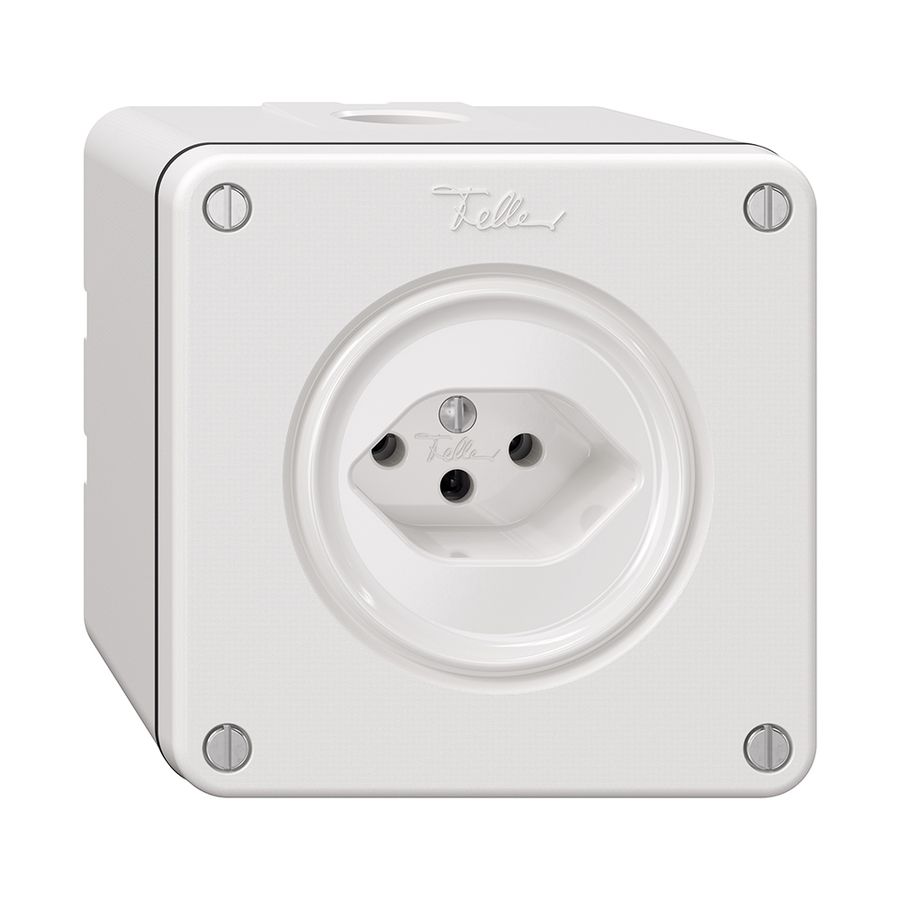 NAPU-Steckdose NEVO, 1×T13, weiss