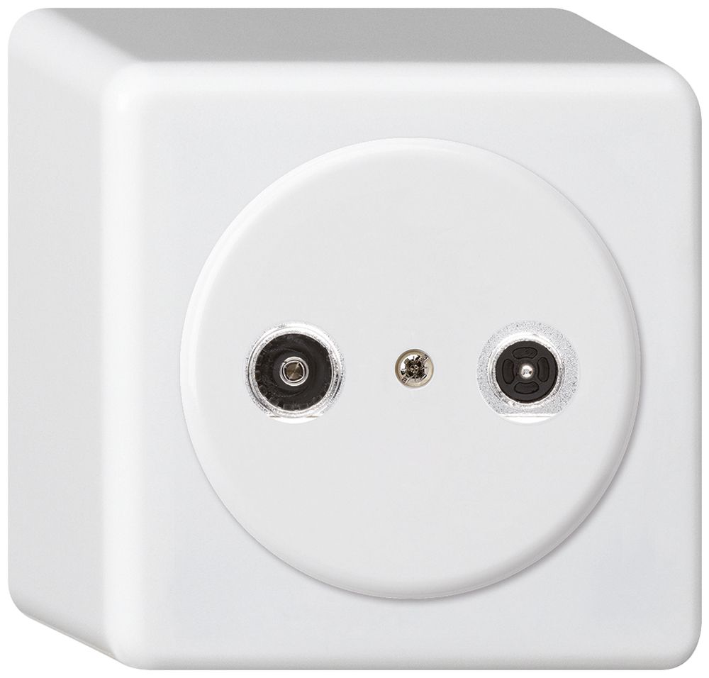 AP-Antennendose basico TV-R 4dB 2GHz weiss