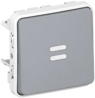 Interruttore a bilico lum. PLEXO 3/1L C grigio