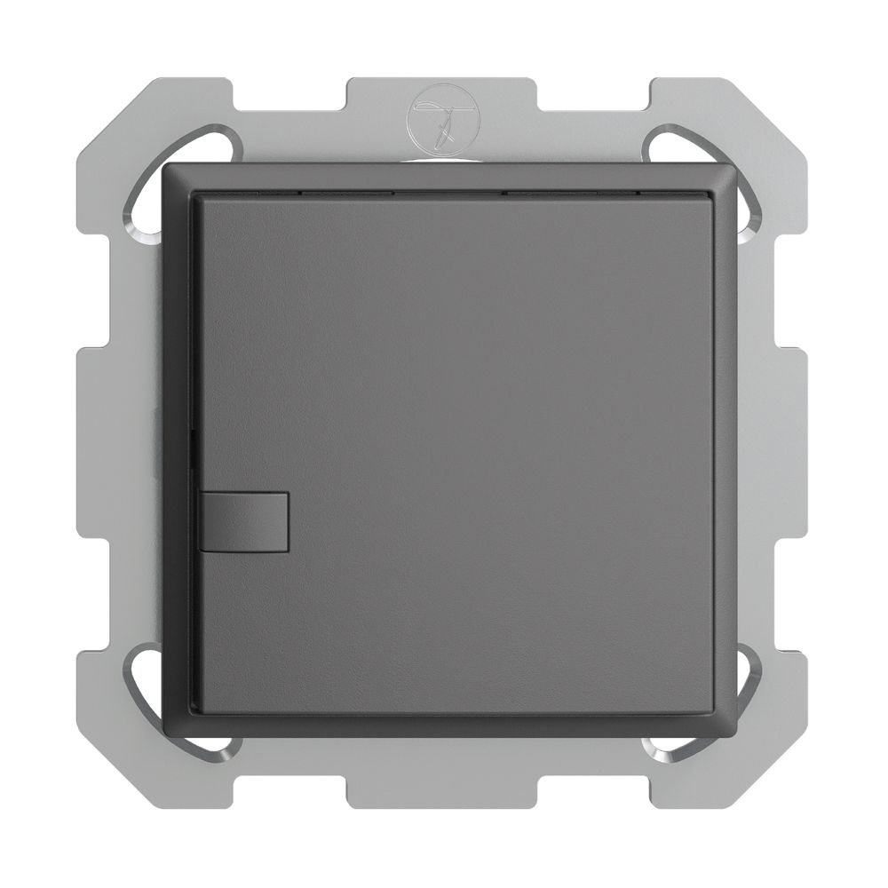 UP-Universaltaster 1×1T Schraubklemme EDIZIOdue dunkelgrau, ohne LED