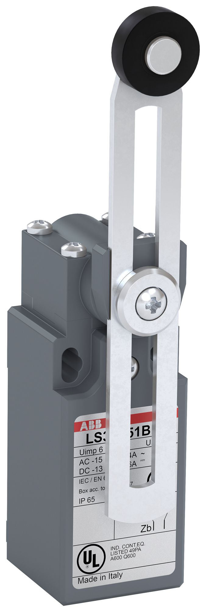 Interrupteur de position ABB LS3 levier pivotant à galet ajustable UL-V0 M16
