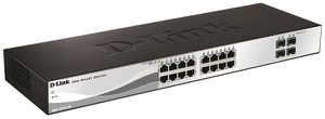 Switch D-Link DGS-1210-20/E, 20-port smart managed Layer2/3 Gigabit